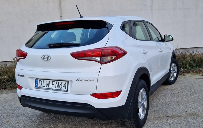 Hyundai Tucson cena 76500 przebieg: 50500, rok produkcji 2017 z Złotoryja małe 92